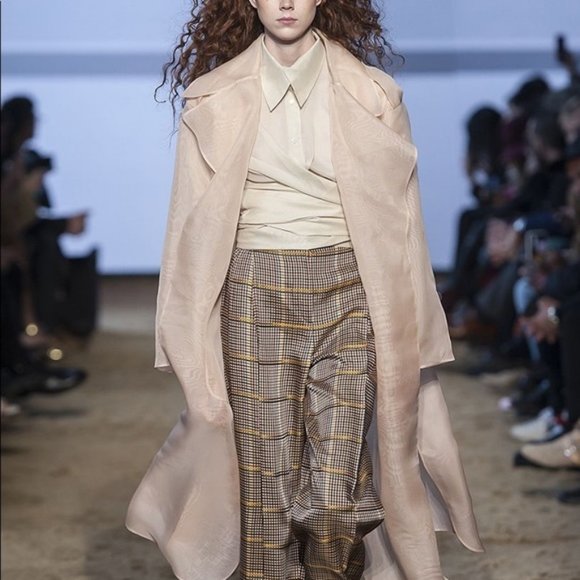 Silk Trench Coat Runway Collection - Picture 1 of 7